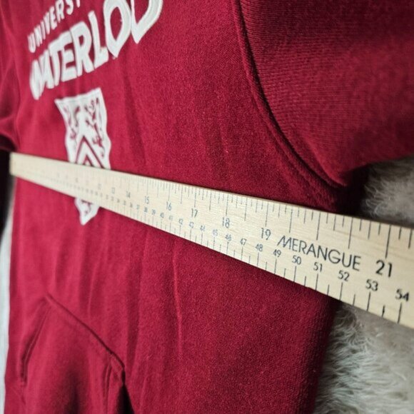 University of Waterloo Hoodie Embroidered Logo Sweatshirt Long Sleeve Men's Sz S - Picture 4 of 10